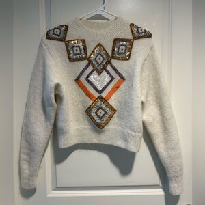 Holiday sparkling sweater